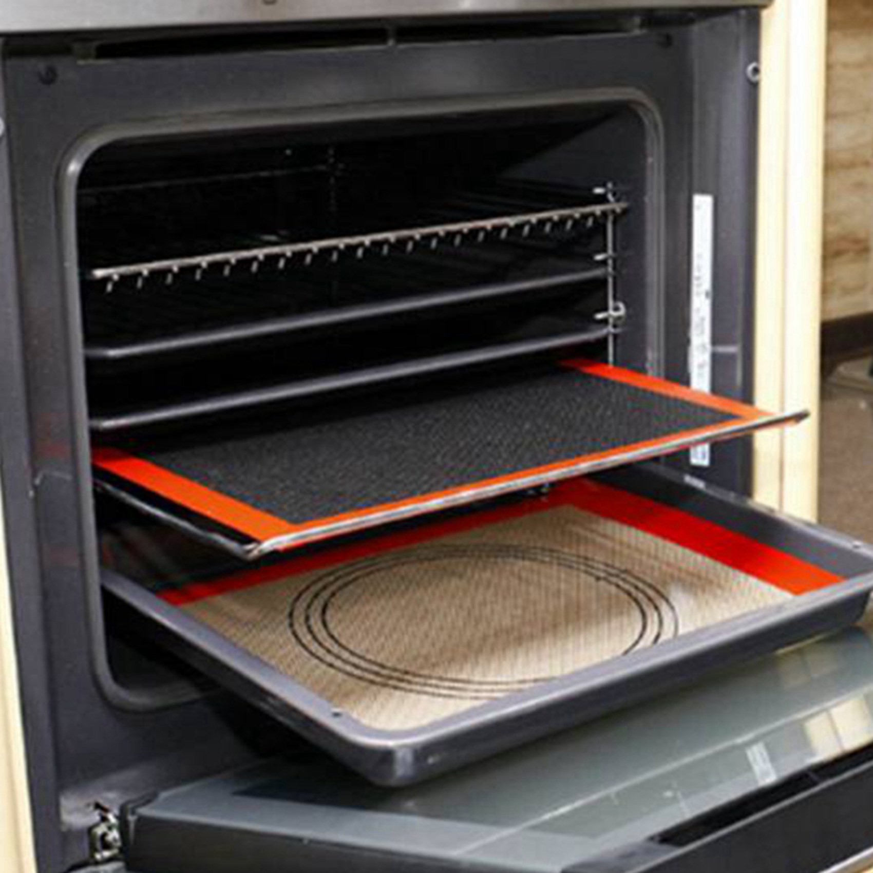 Kitchen Appliances For Baking - SYW-Zubehör für Kekse/Brot/Küchenbackgeräte, perforierte Silikon-Backmatte, antihaftbeschichtete