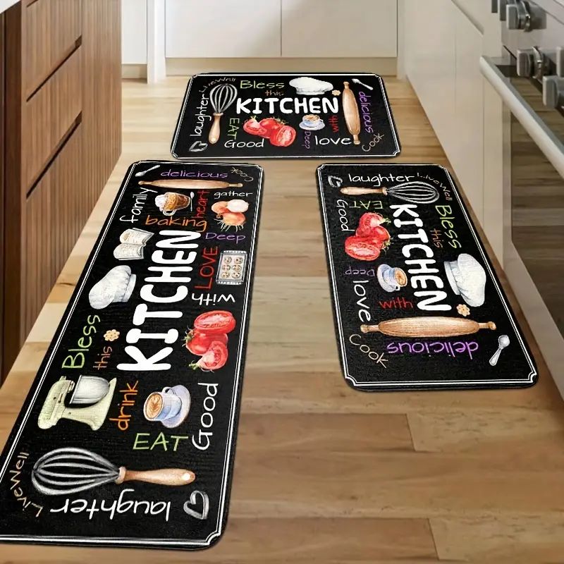 Kitchen Appliances Made In Usa - VIKAMA 2/3-teilige Bodenmatte für Küchengeräte, rutschfest,