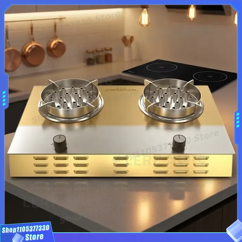 Kitchen Appliances Electric Stove - 3000W Doppelbrenner Elektroherd mit Plasma-Flammeneffekt, Tischkochfeld