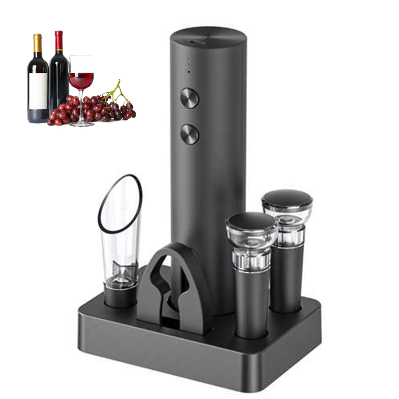 Wine Opener Electric - Elektrisches Weinflaschenöffner-Set Neuerscheinung Automatischer Rotwein-Korkenzieher Wiederaufladbarer
