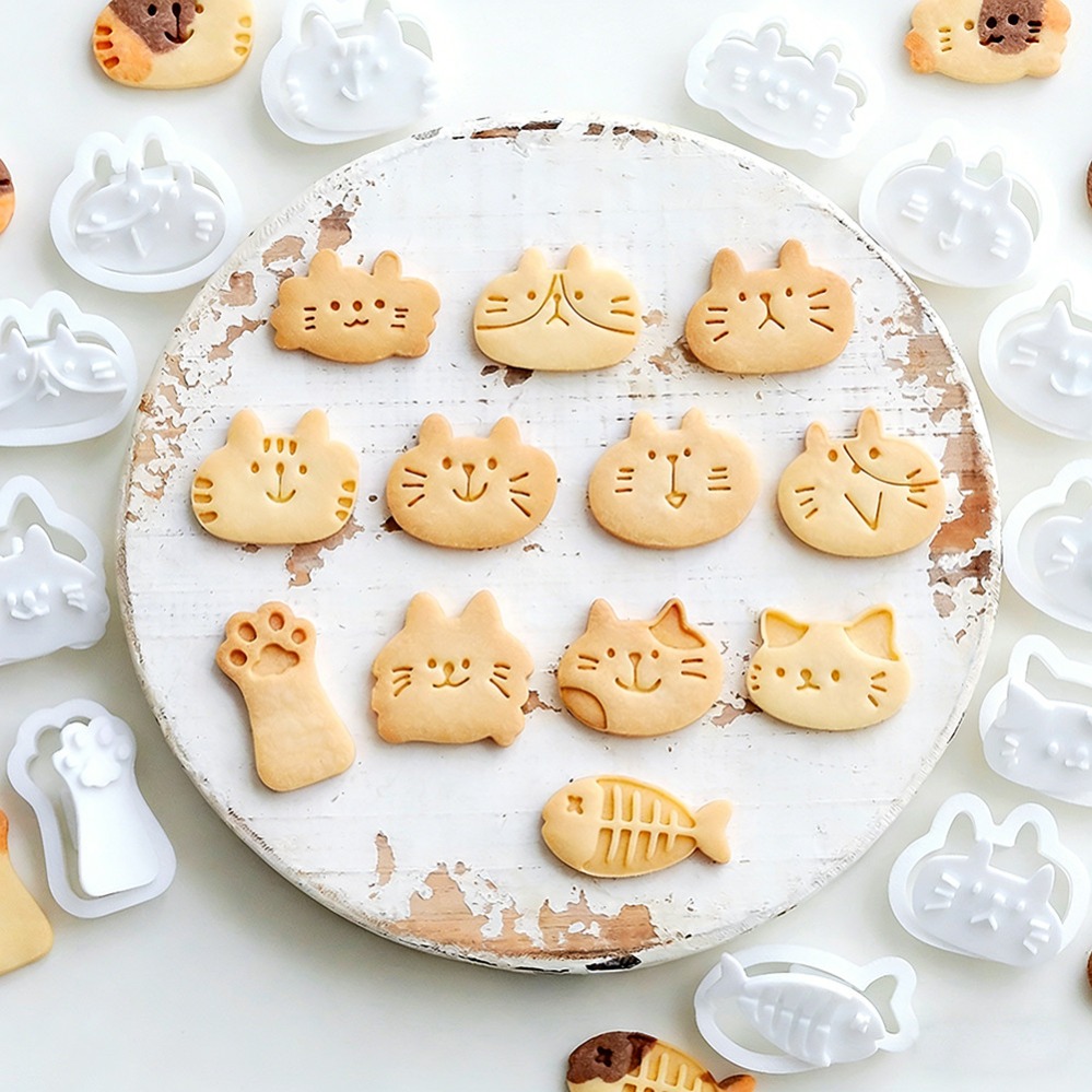 Kitchen Appliances For Baking - Niedliche Kätzchen-DIY-Stempel-Keksausstecher Backform Backzubehör für die