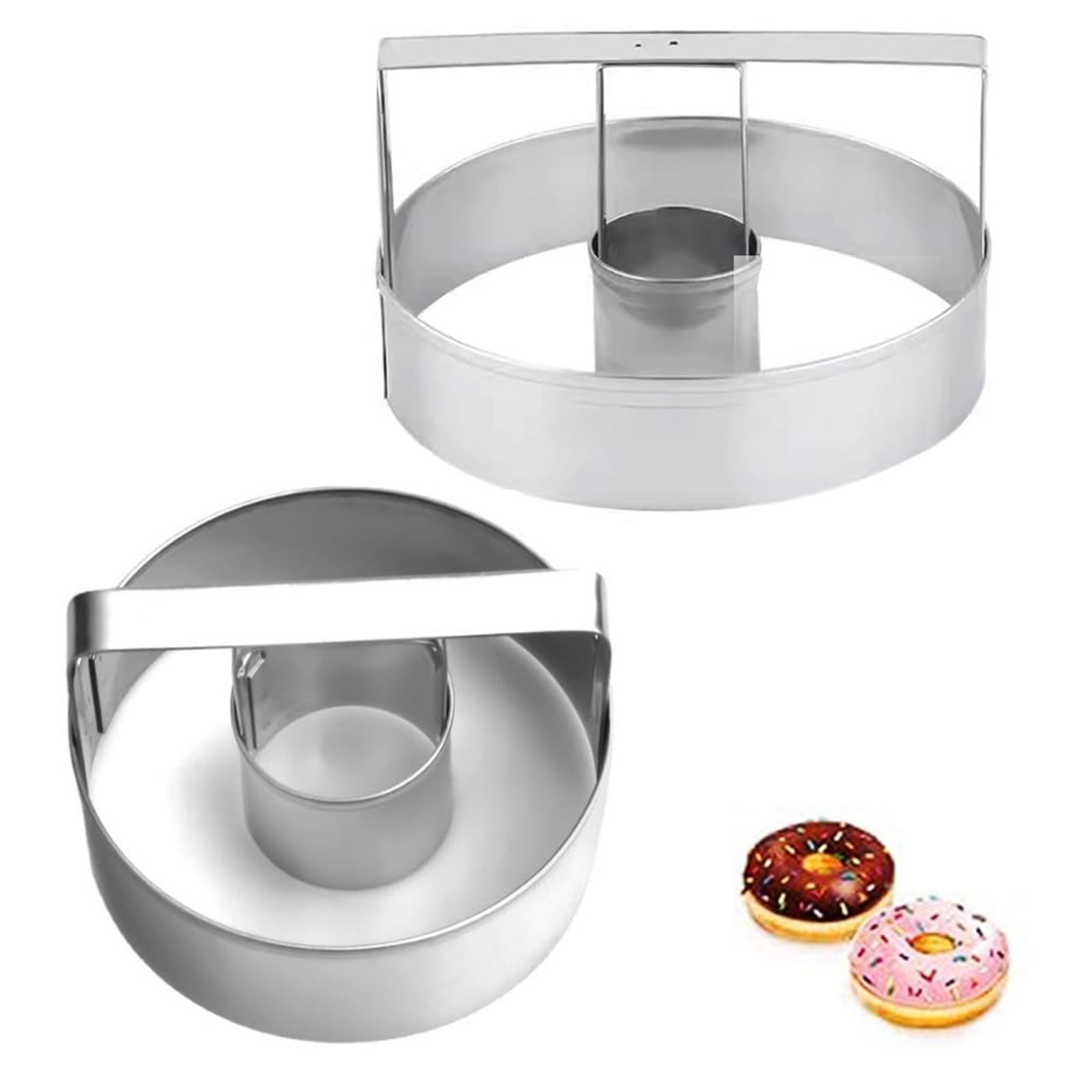 Kitchen Appliances For Baking - Edelstahl-Ausstechform für Kekse, Runde Donut-Form, Langlebige