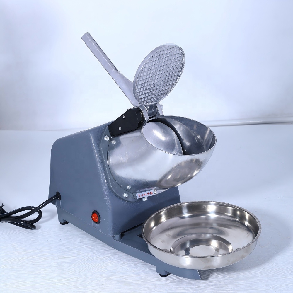Kitchen Appliances Home - Eiszerkleinerer, Doppelklinge, Leistungsstarker Motor, Elektrische Eisraspelmaschine,