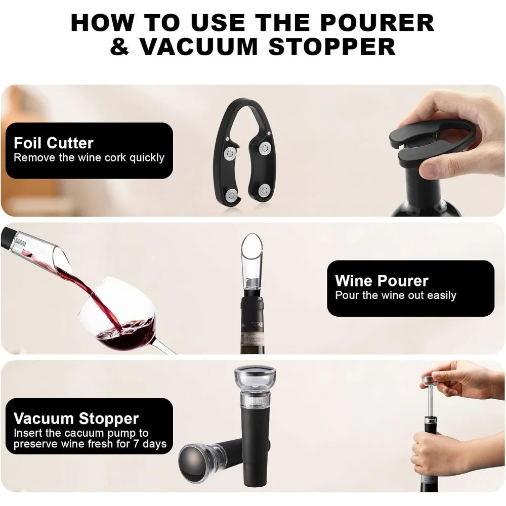 Elektrisches Weinöffner-Set, e – Wine Opener Electric Bewertung und Preis