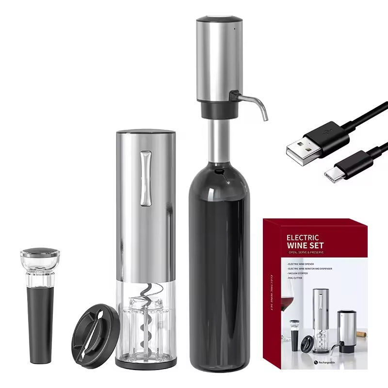 2024 Neues Design 4-in-1 Lithi – Wine Opener Electric Bewertung und Preis