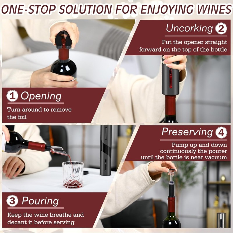 Wiederaufladbare Multifunktion – Wine Opener Electric Bewertung und Preis