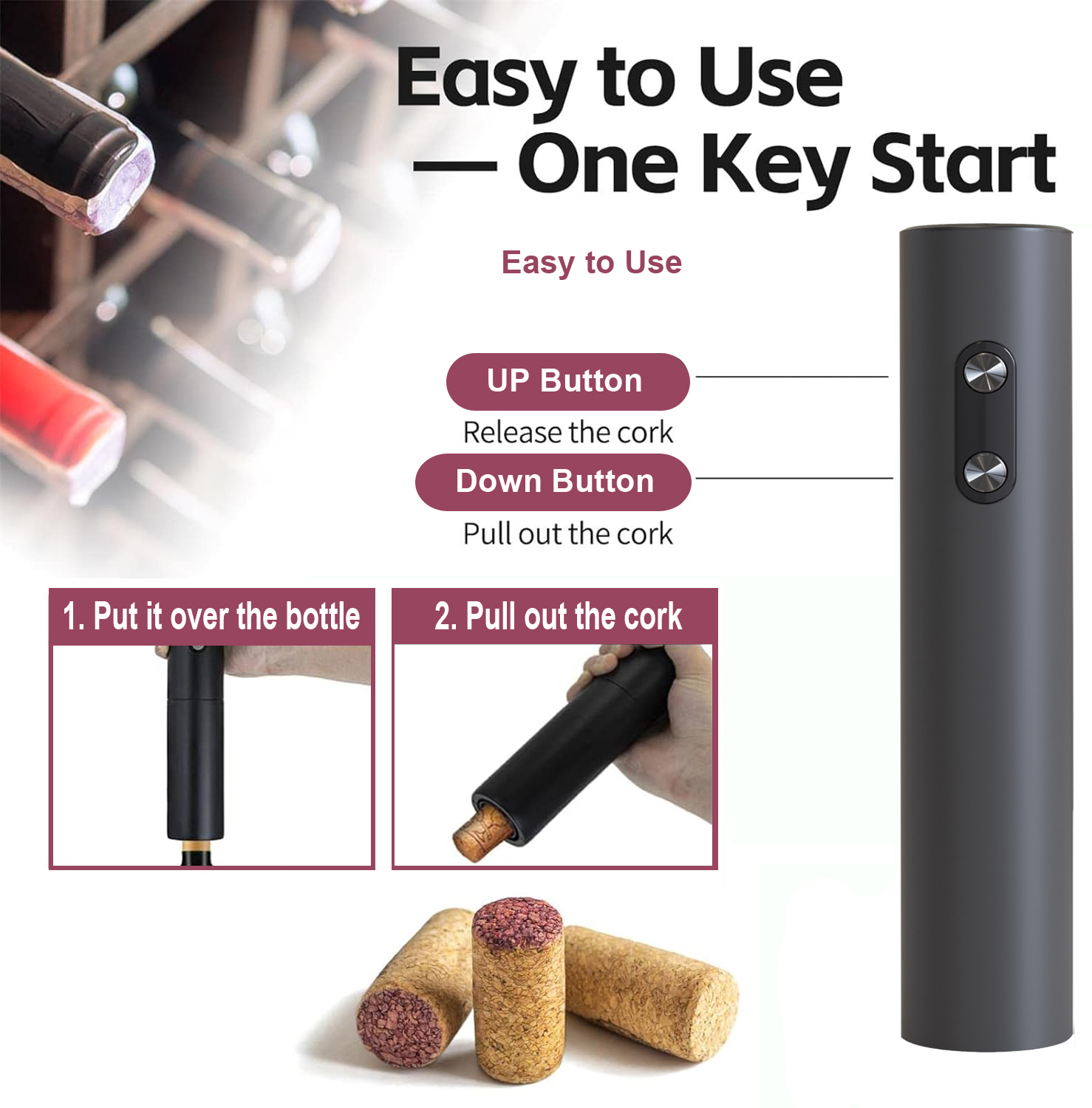 Elektrischer Weinöffner, schwa – Wine Opener Electric Bewertung und Preis